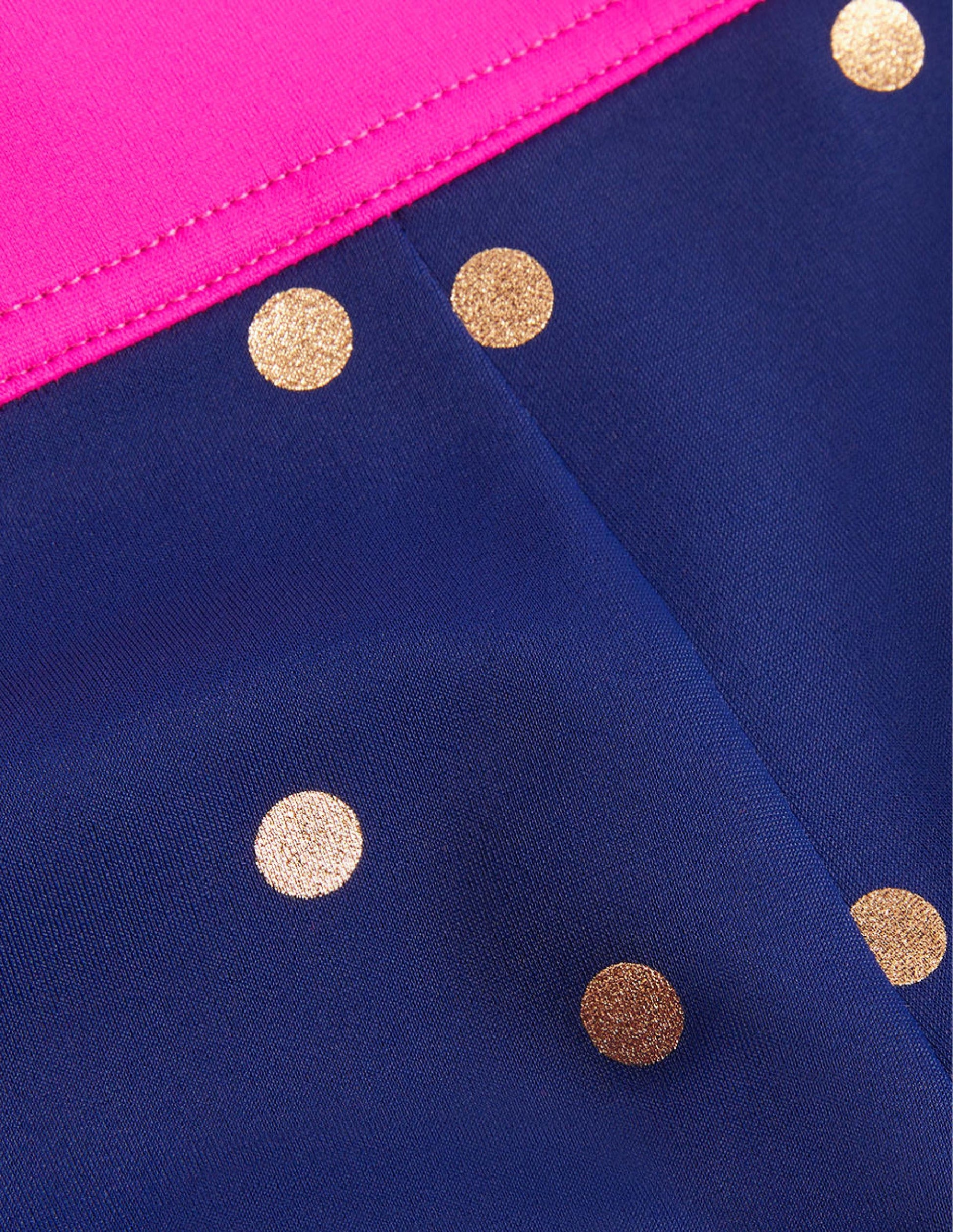 Patterned Swim Shorts-Harmony Blue Gold Spot-3