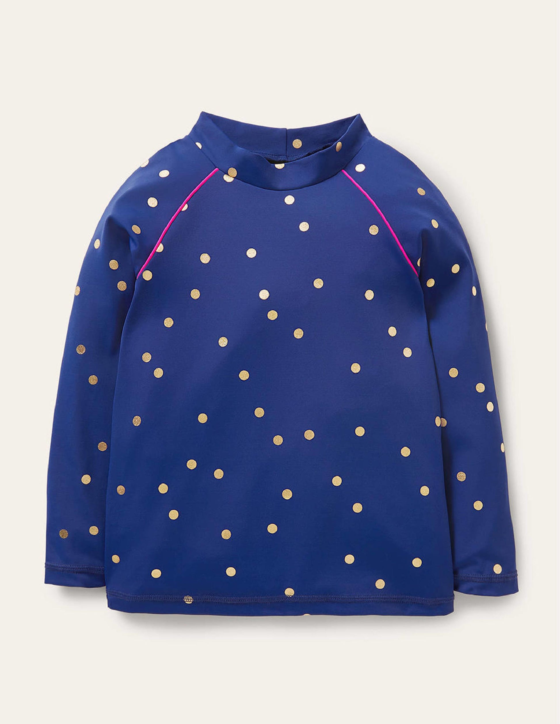 Patterned Rash Vest-Harmony Blue Gold Spot-1