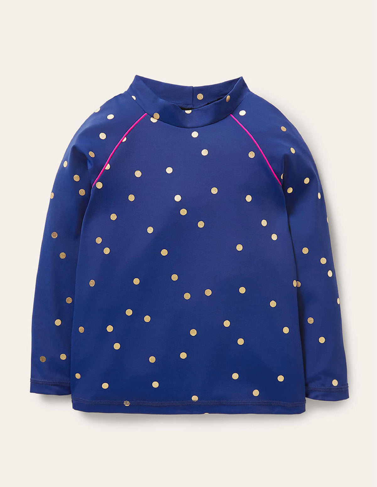 Patterned Rash Vest-Harmony Blue Gold Spot - Image 1