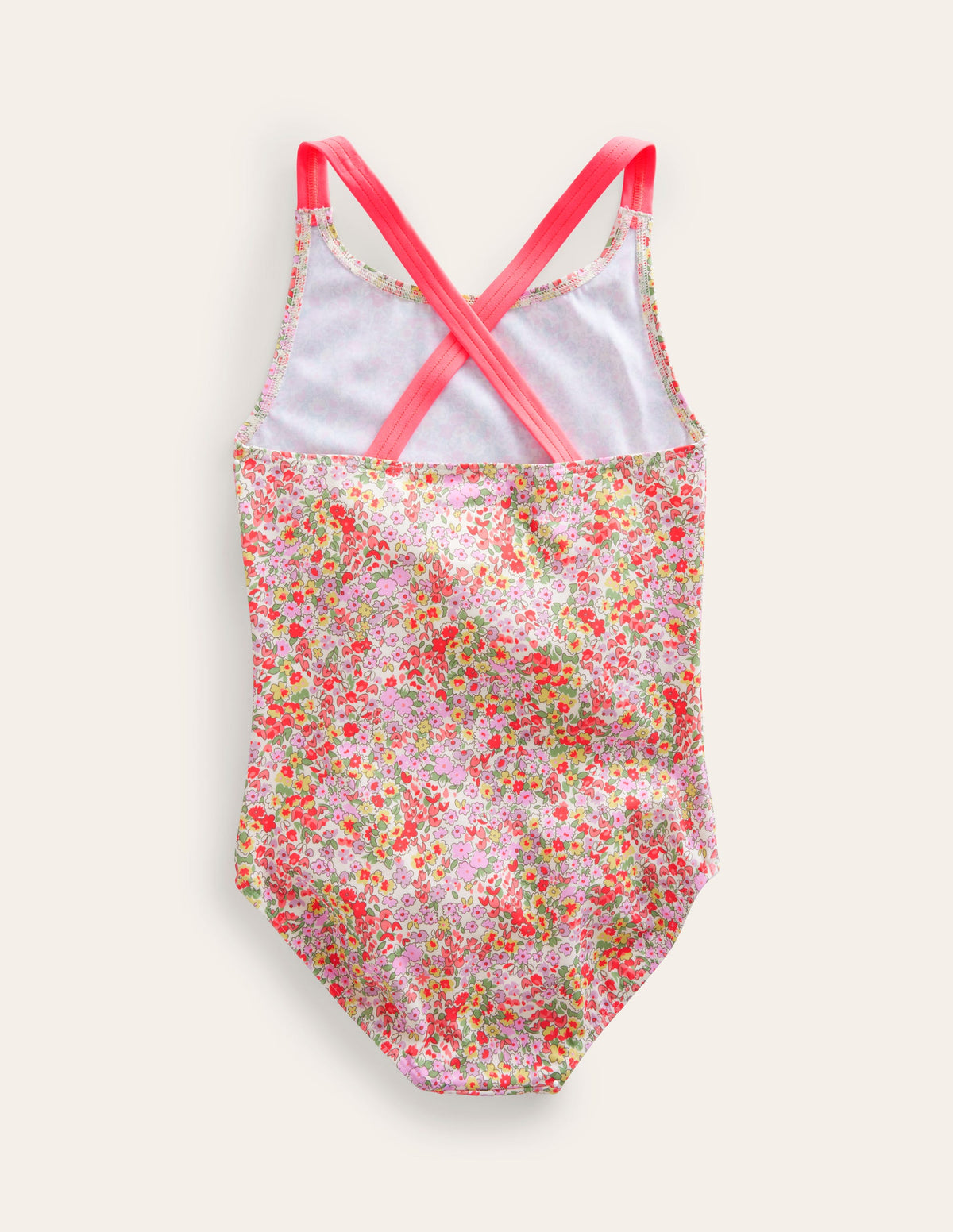 Cross-back Printed Swimsuit-Spring Time Floral - Image 2