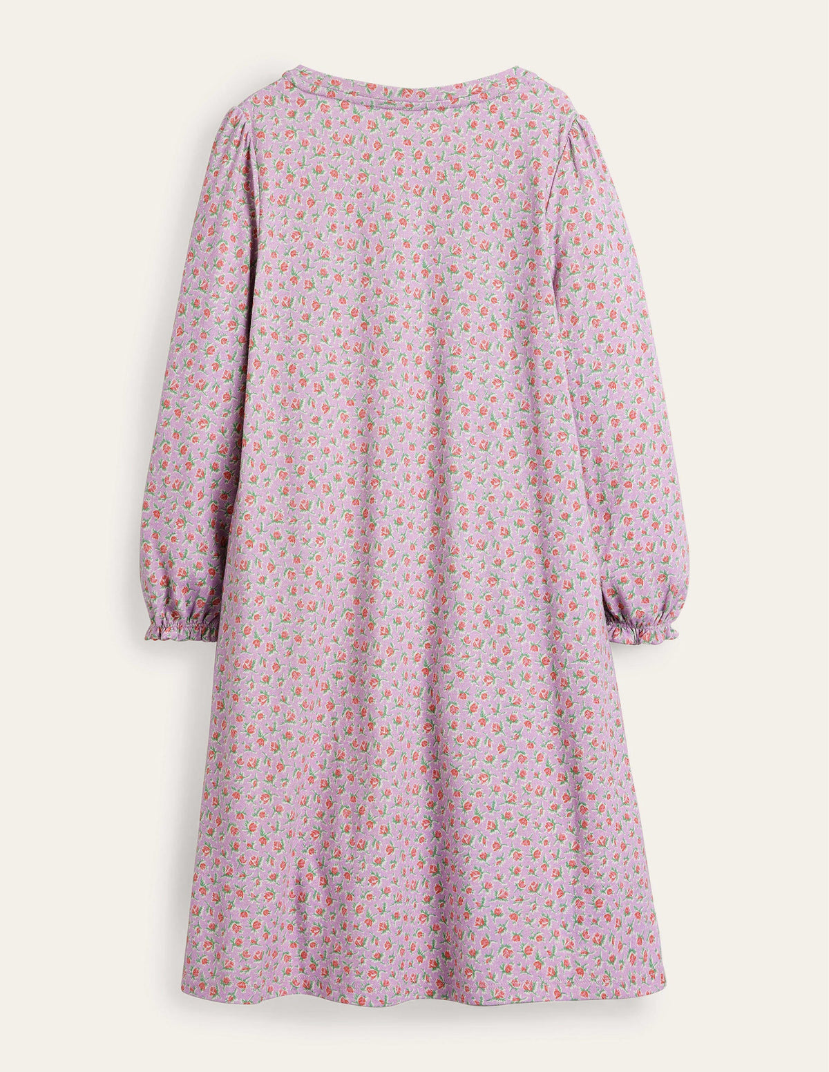Printed Long-sleeved Nightie-Lilac Vintage Sprig-2