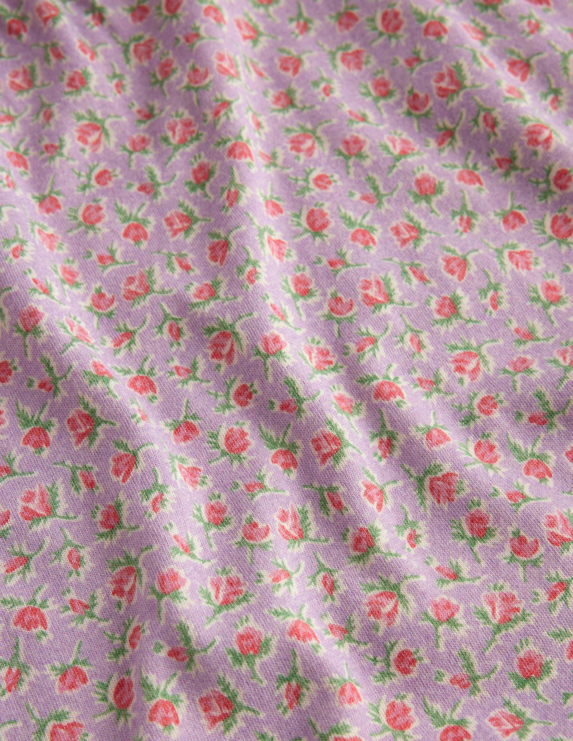 Printed Long-sleeved Nightie-Lilac Vintage Sprig - Image 3