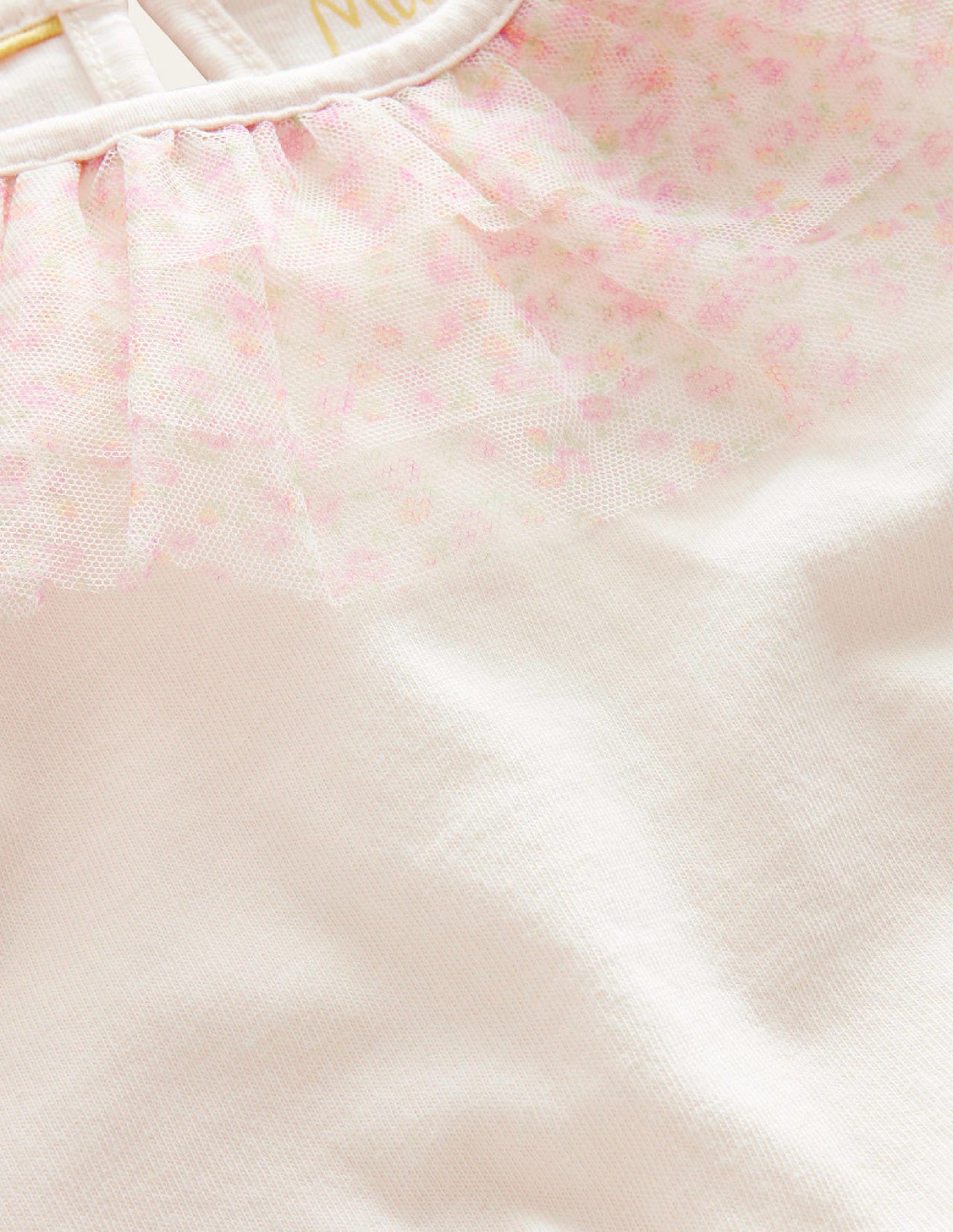 Tulle Jersey Top-Vanilla Pod-3