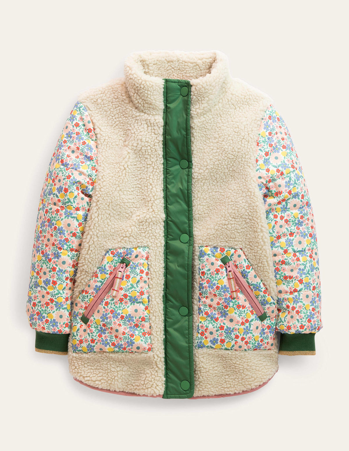 Borg Mix Coat-Vanilla Pod Floral - Image 1