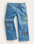 Straight Leg Flare Jean-Light Vintage Embroidery