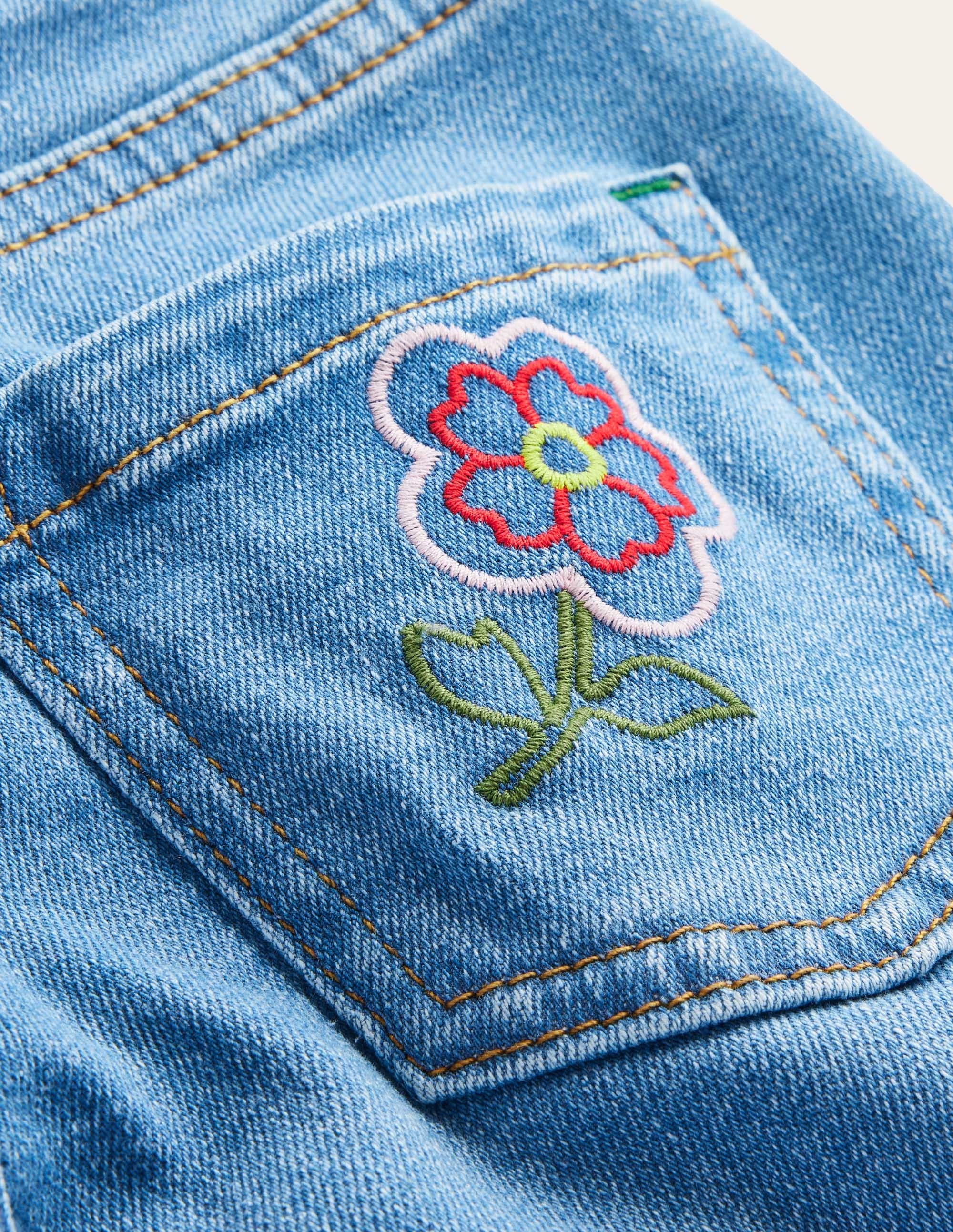 Straight Leg Flare Jean-Light Vintage Embroidery - Image 3