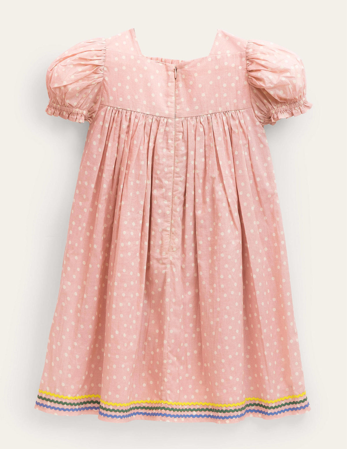 Embroidered Woven Dress-Boto Pink Spot Floral-2