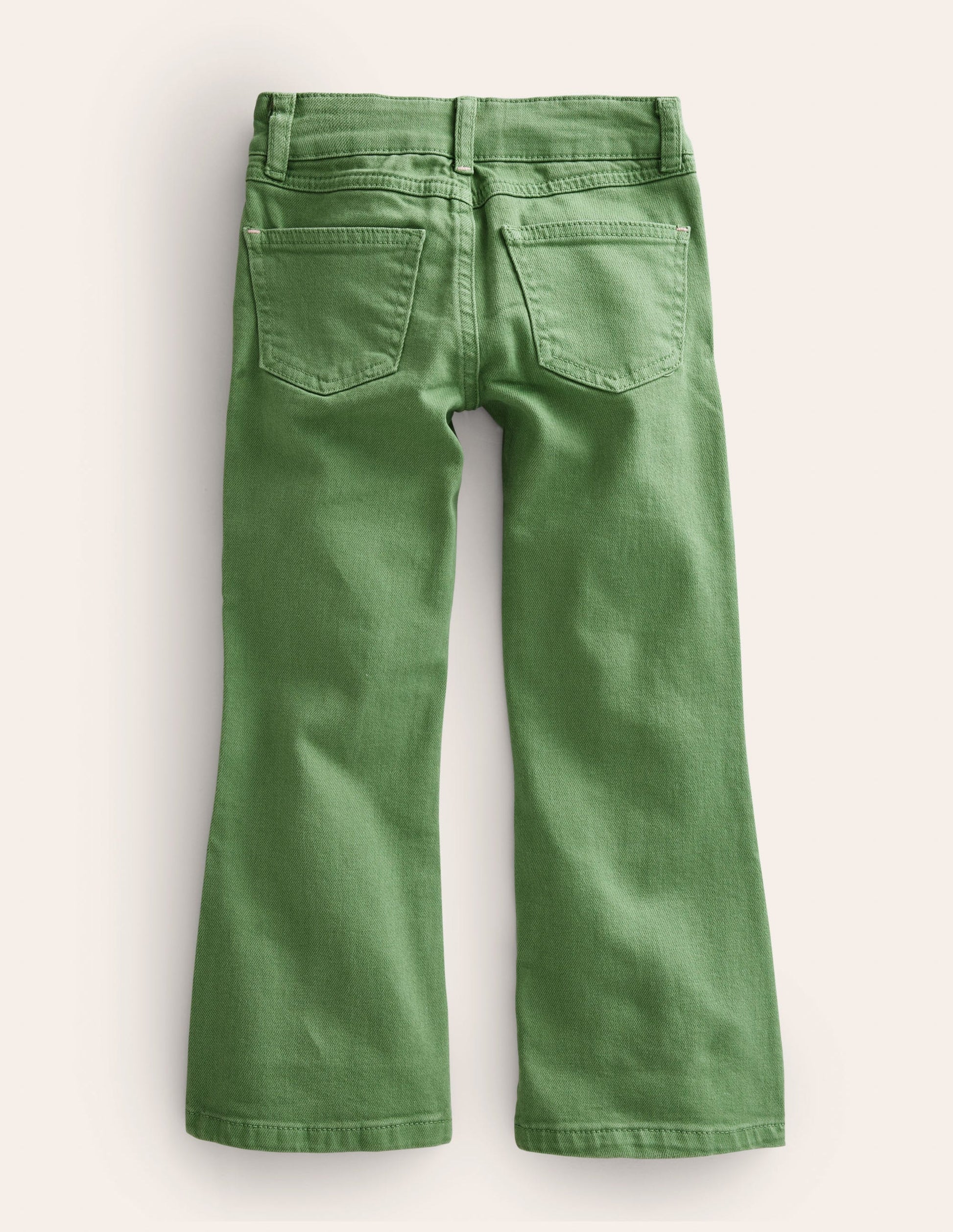 Kick Flare Jean-Deep Grass Green-2