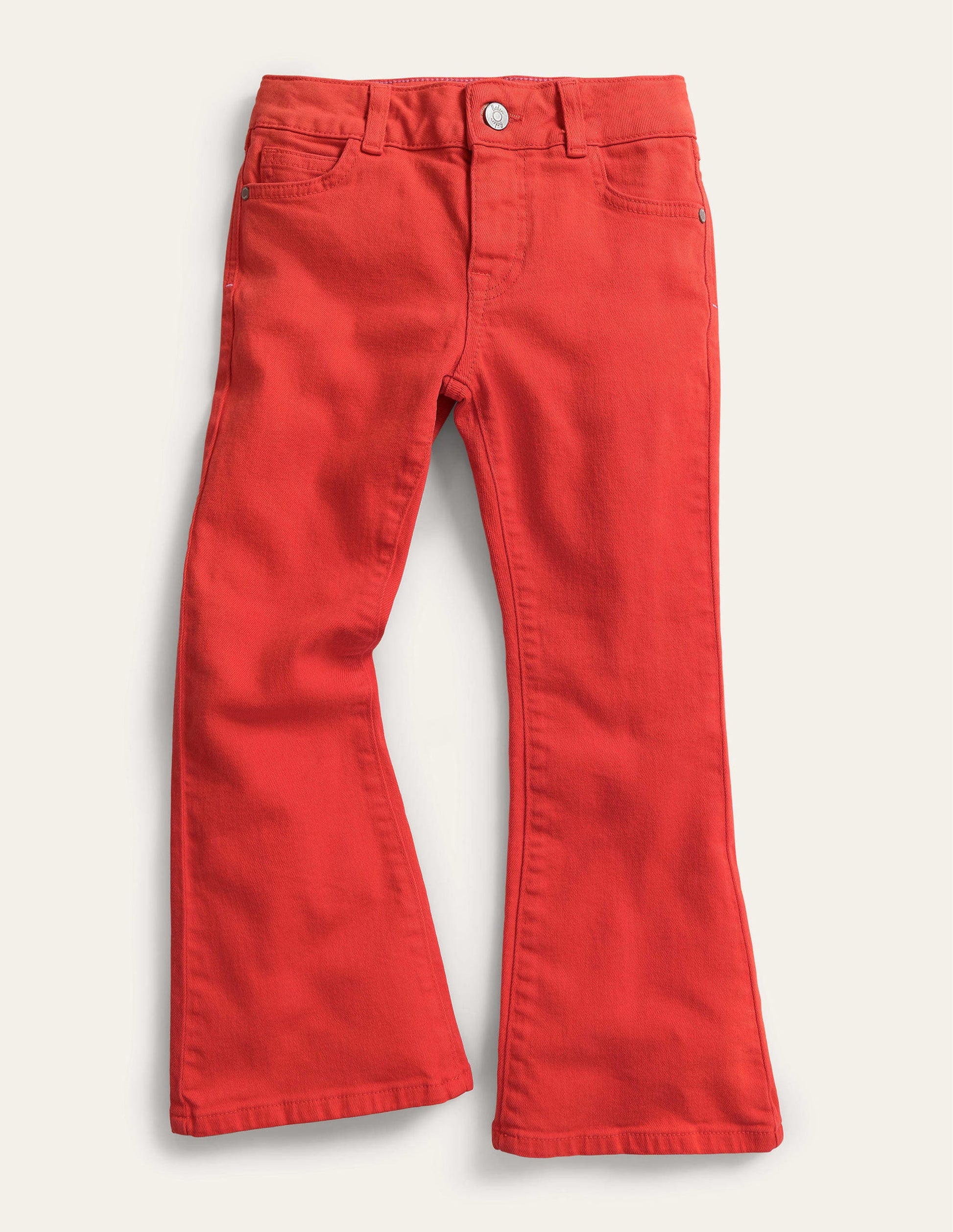 Kick Flare Jean-Mandarin Red-1