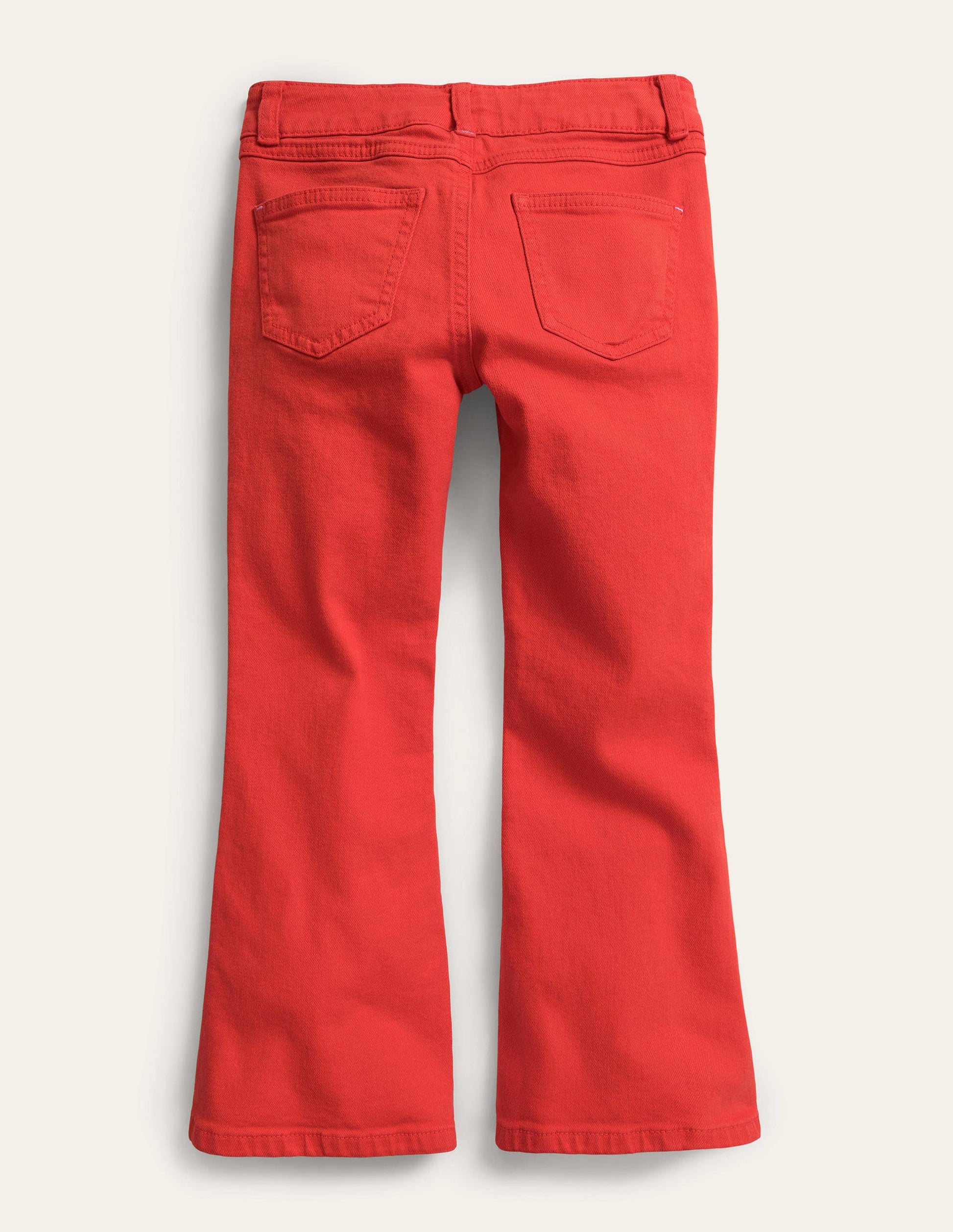 Kick Flare Jean-Mandarin Red-2