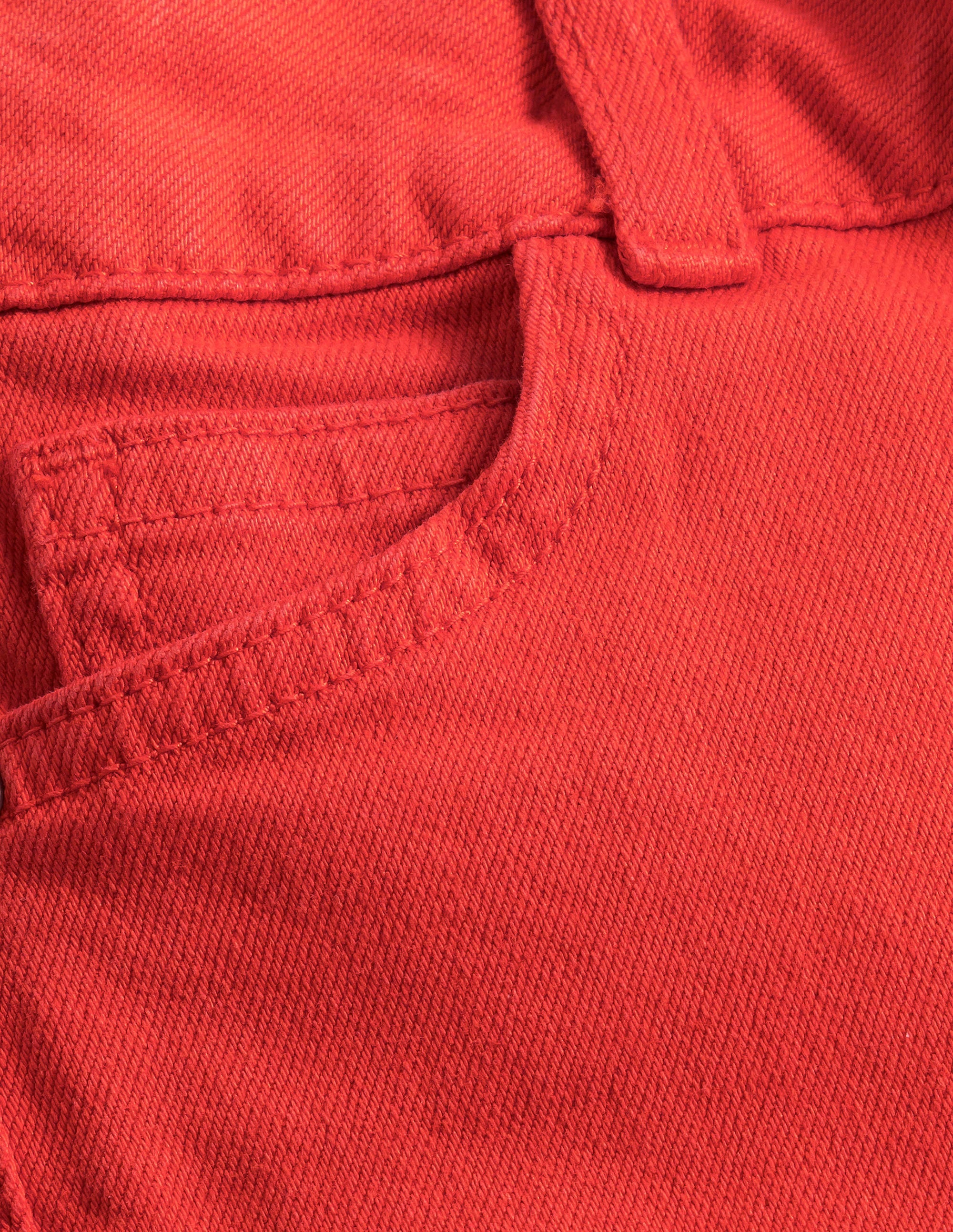 Kick Flare Jean-Mandarin Red - Image 3