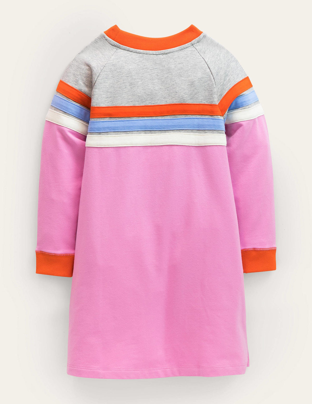 Sporty Raglan Dress-Lilac Chiffon Stripe-2