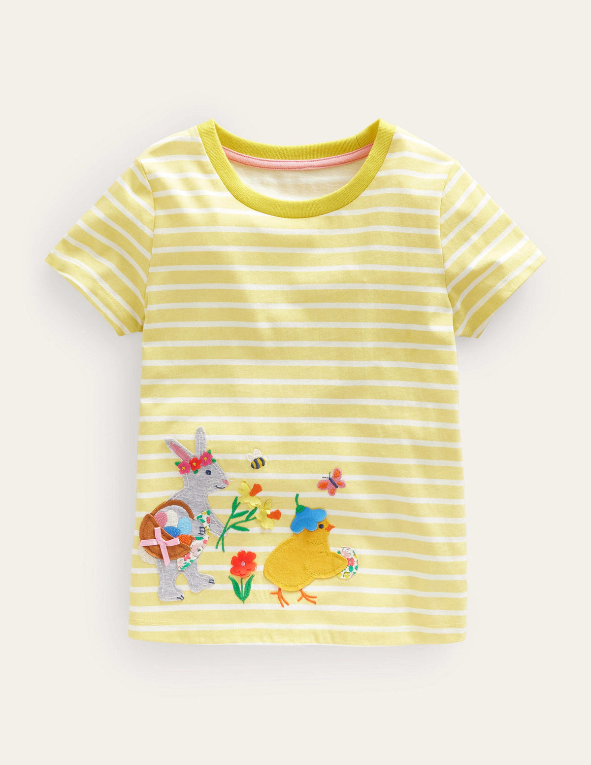 Flutter T-Shirt-Ivory/Soft Lemon Easter-1