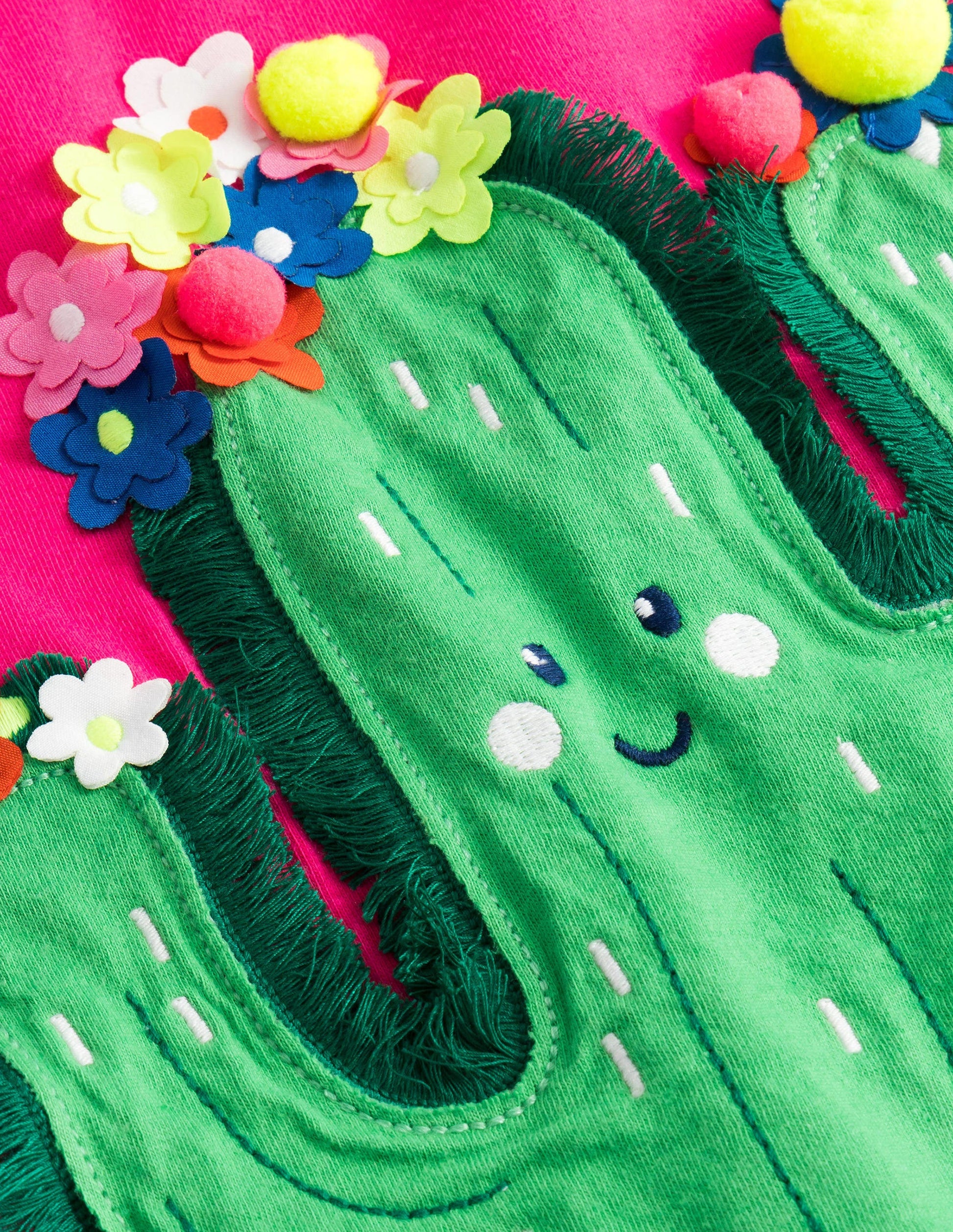 Flutter T-Shirt-Tutti Fruity Pink Cactus-3