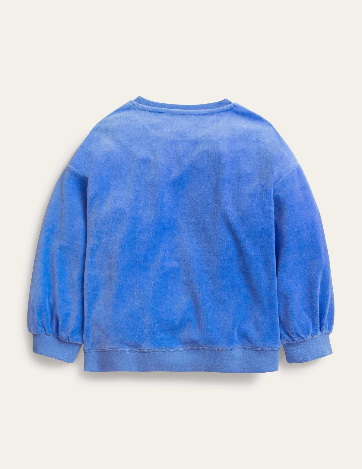 Velour Logo Sweat-Blue Marl Love-2