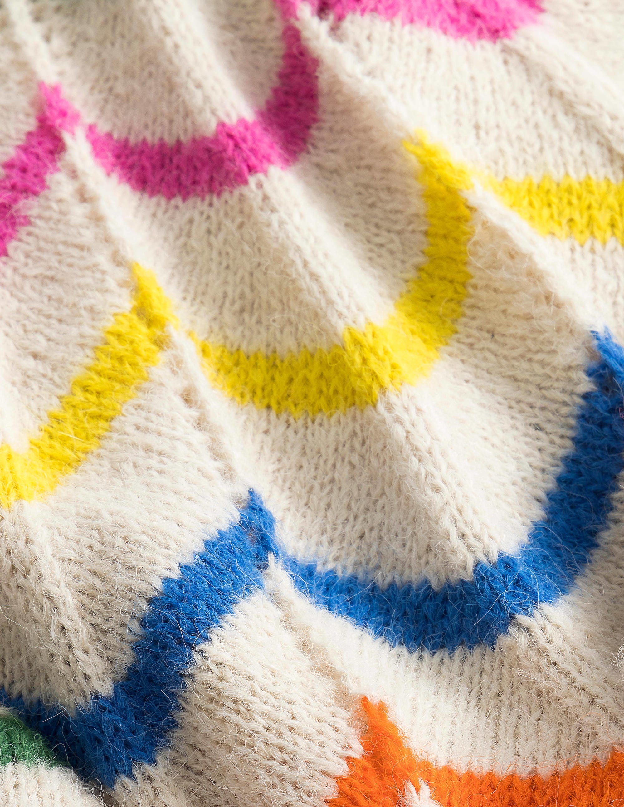 Fun Jumper-Ecru Marl Scallop Stripe - Image 3