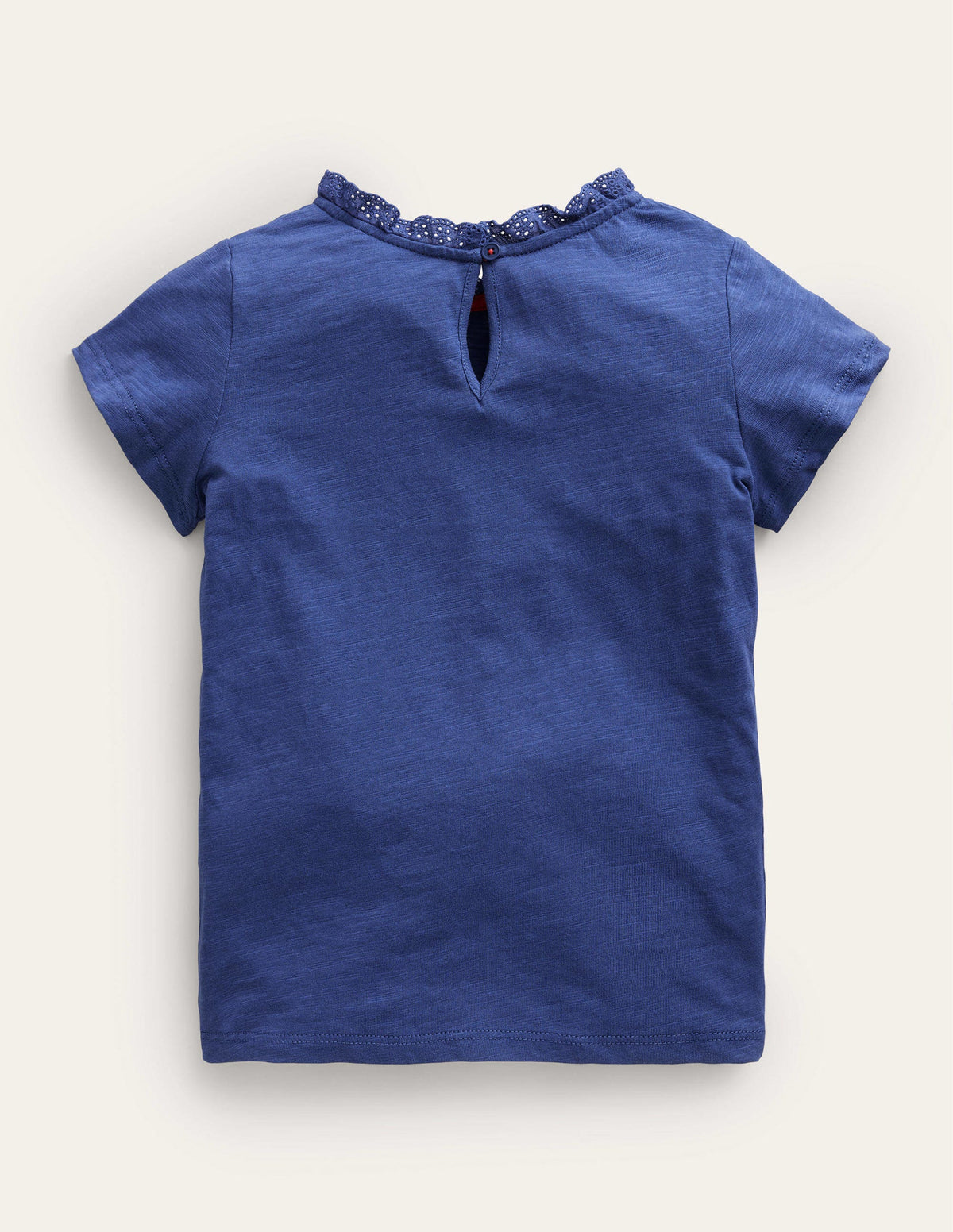 Broderie Pocket T-shirt-Starboard Blue - Image 2