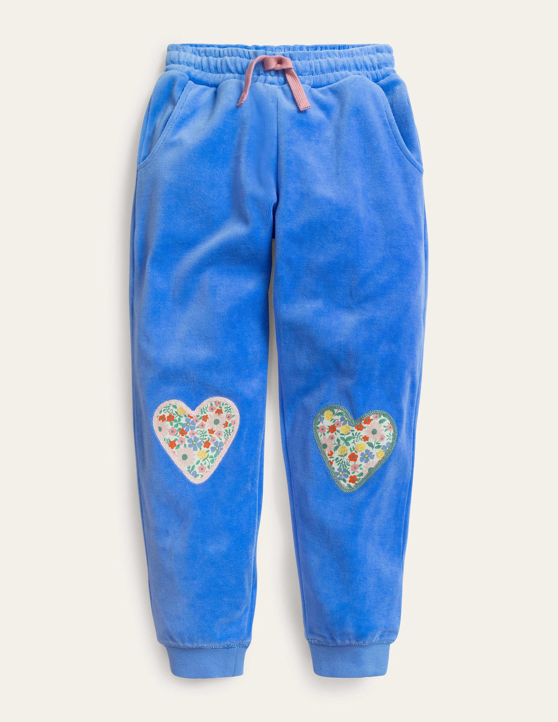 Fun Joggers-Blue Marl Hearts-1
