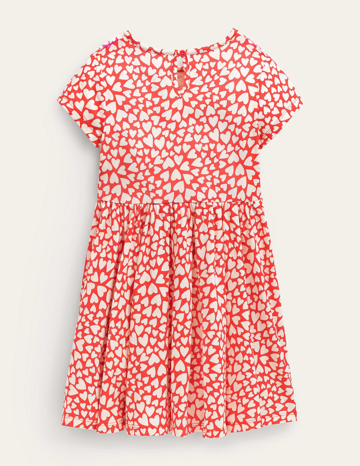 Frilly Twirly Dress-Strawberry Tart Red Hearts - Image 2
