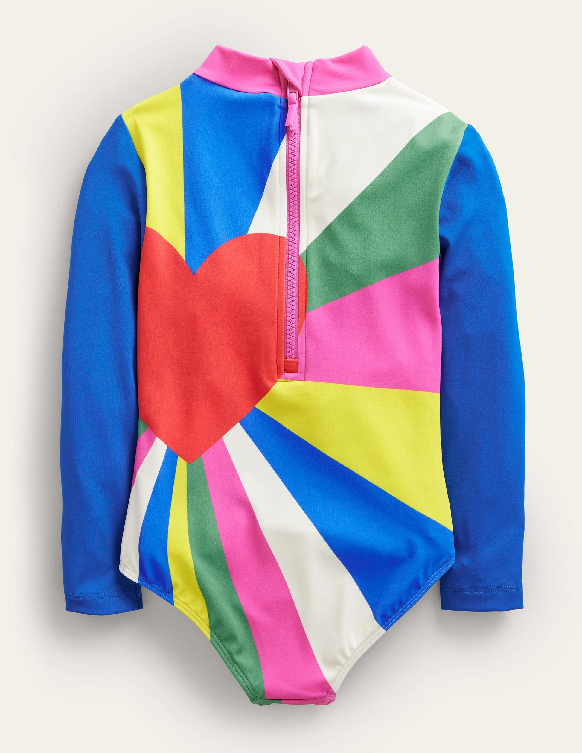 Printed Long Sleeve Swimsuit-Multi-2