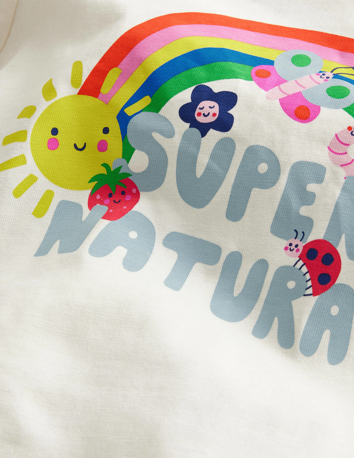 Printed Graphic T-Shirt-Ivory Super Natural-3