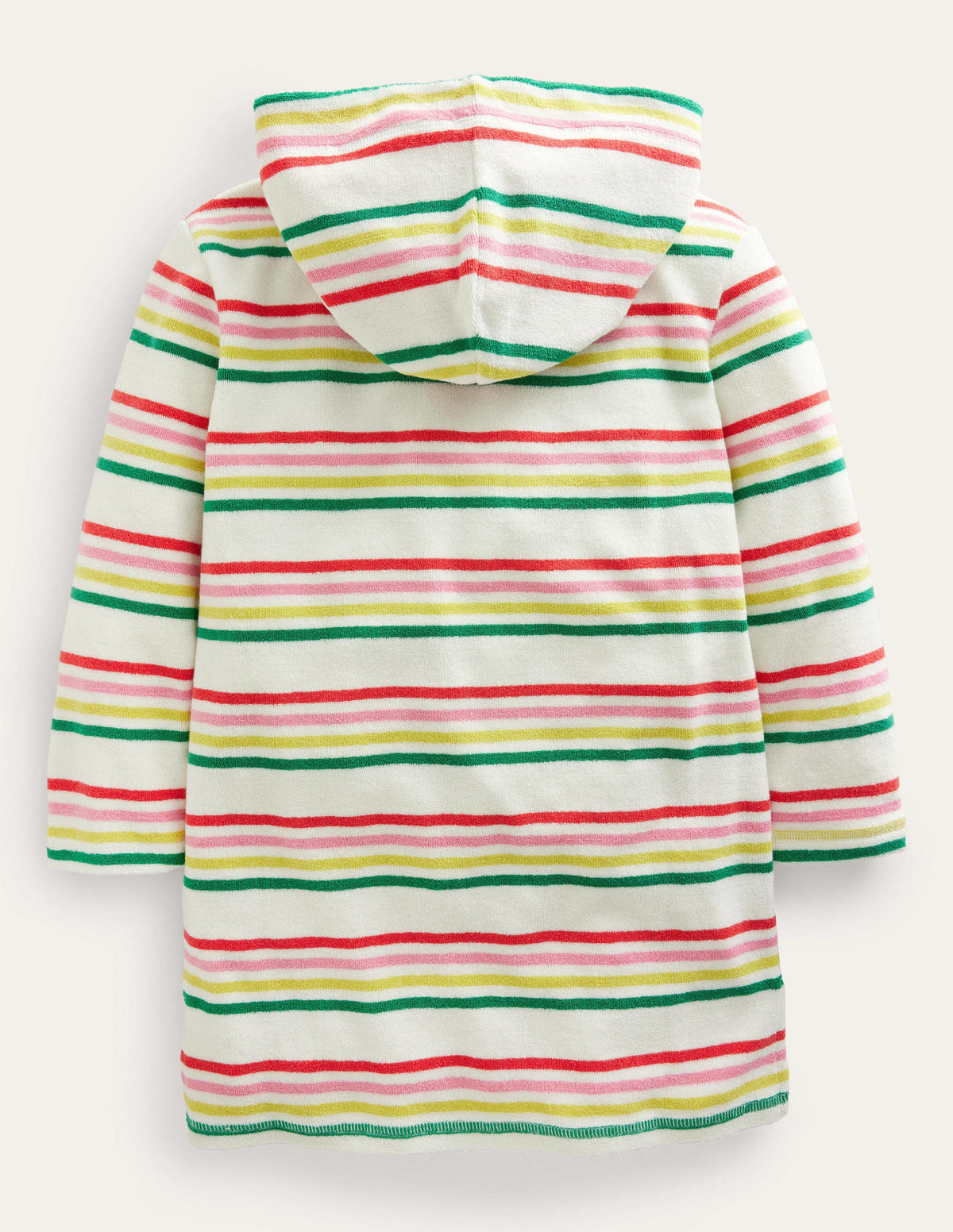 Pattern Towelling Beach Dress-Multi Stripe-2