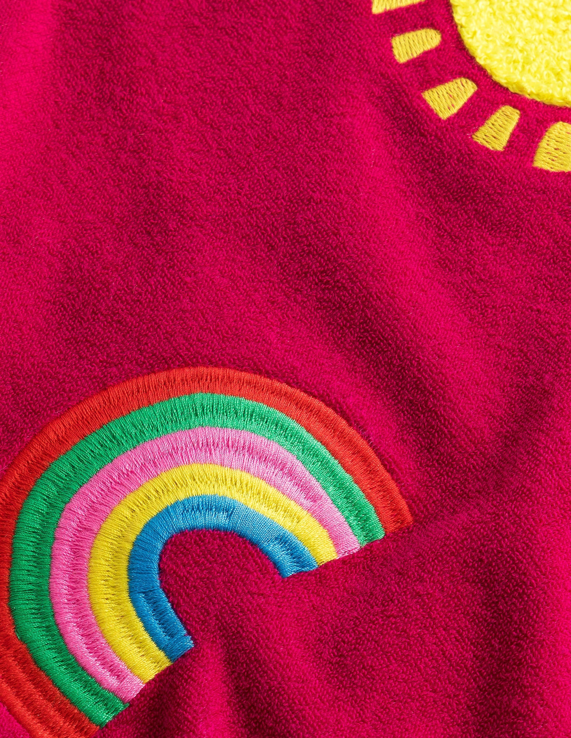 Towelling Logo Sweat-Candy Cane Pink-3
