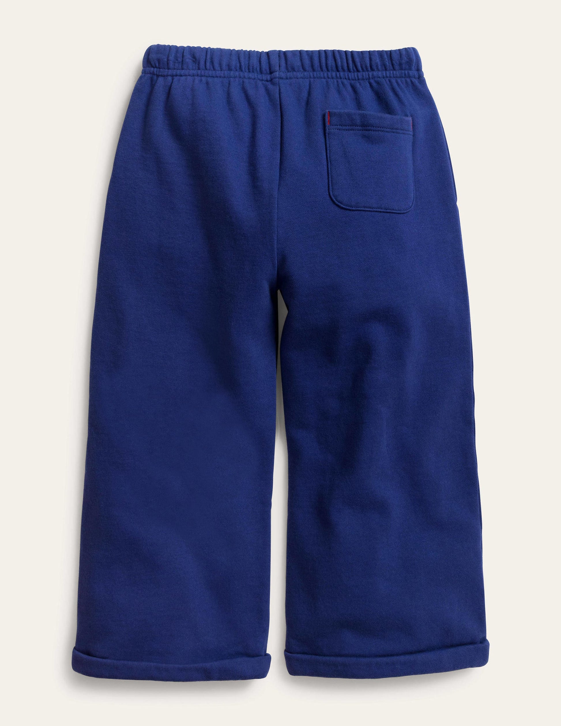 Wide Leg Embroidered Trousers-Starboard Blue-2