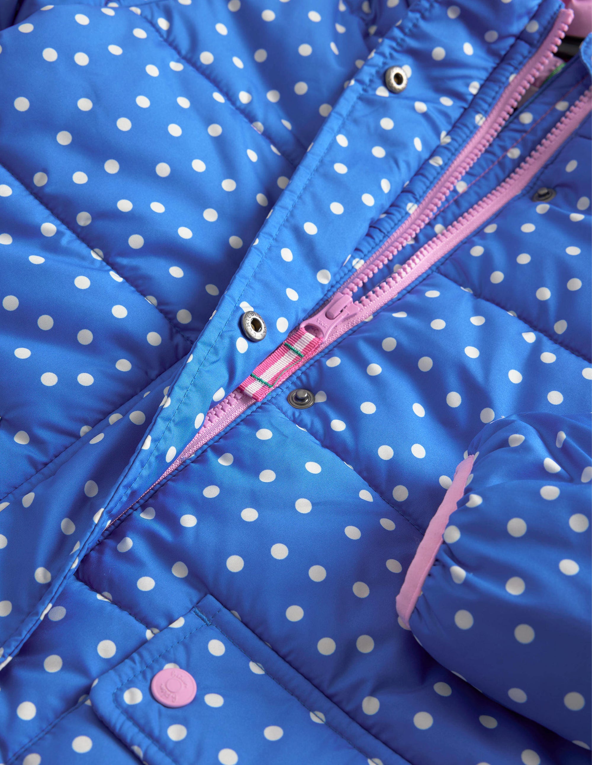 Lofty Puffa Coat-Cabana Blue Spot - Image 3