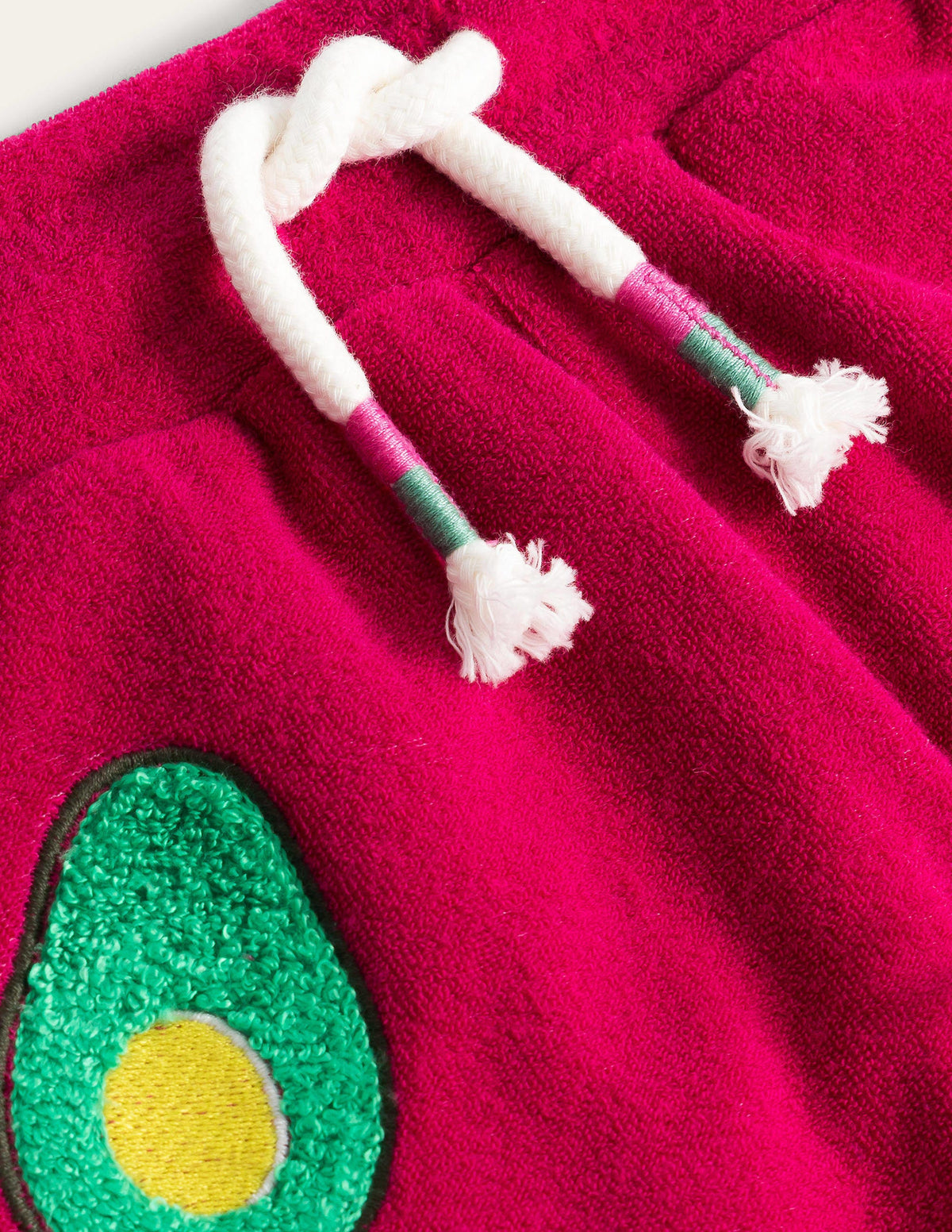 Towelling Appliqué Shorts-Candy Cane-3