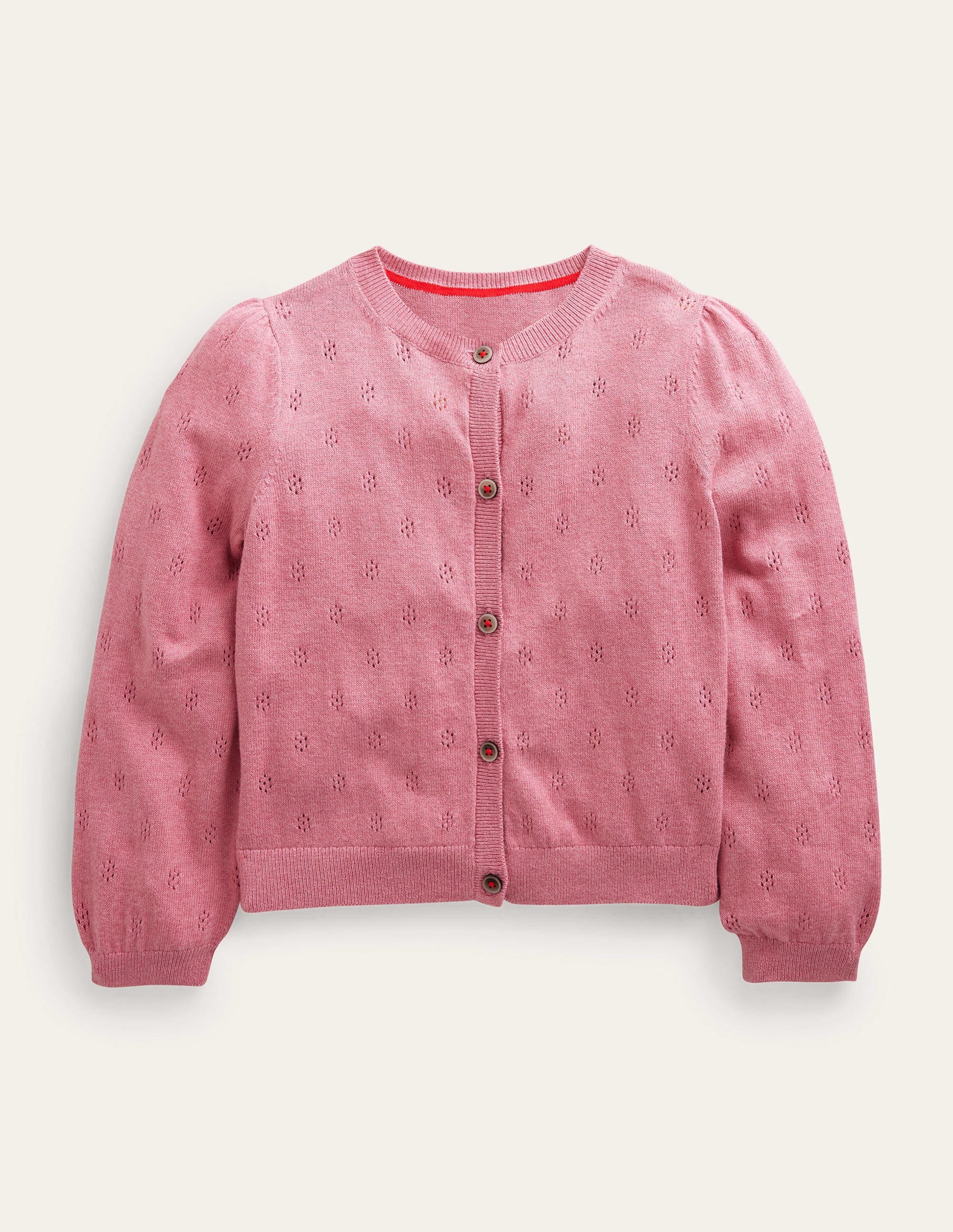 Cotton Cashmere Cardigan-Cameo Pink - Image 1
