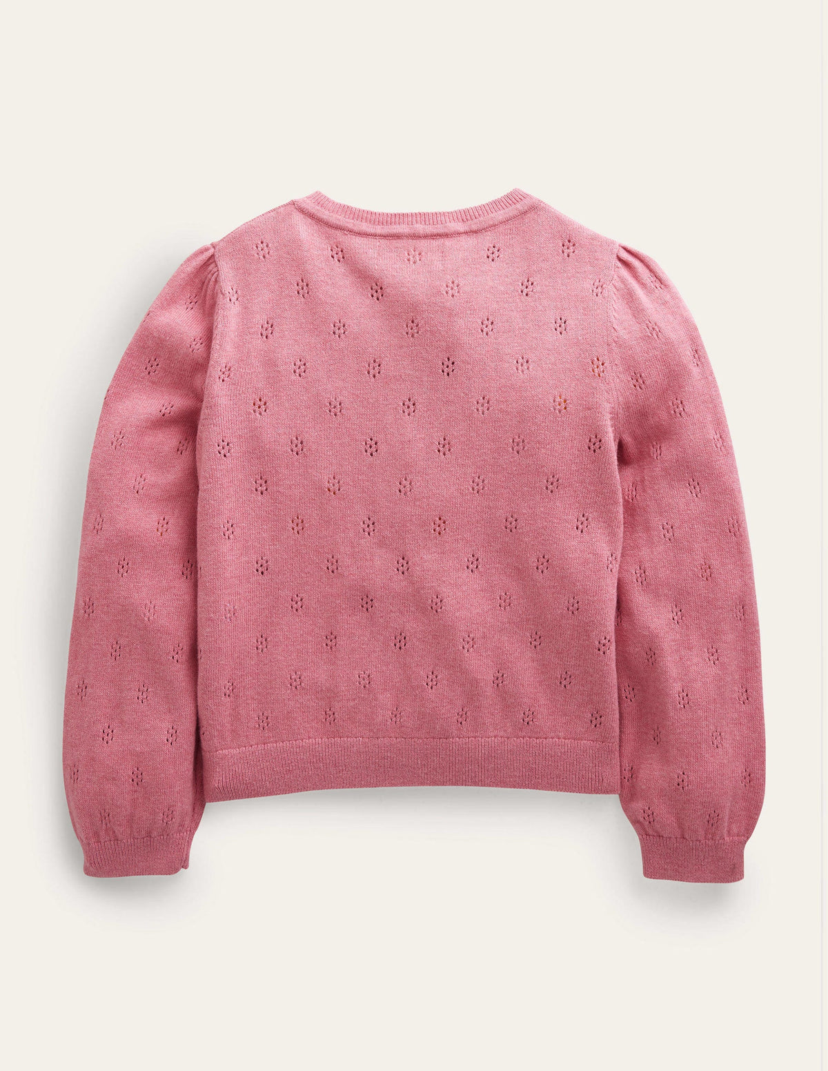 Cotton Cashmere Cardigan-Cameo Pink - Image 2