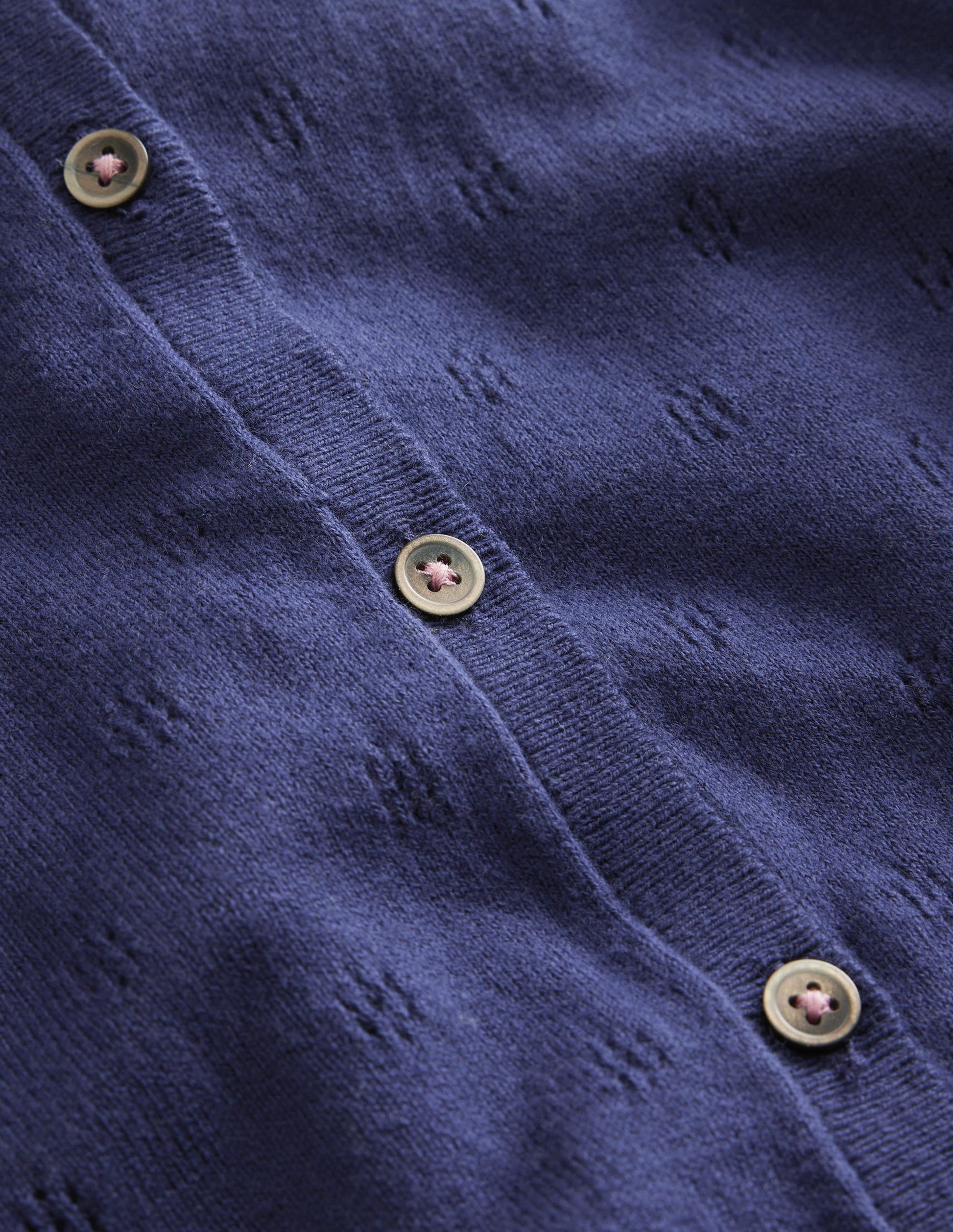 Cotton Cashmere Cardigan-College Navy-3