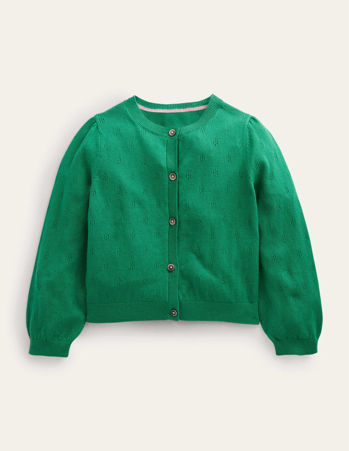 Cotton Cashmere Cardigan-Shady Glade - Image 1