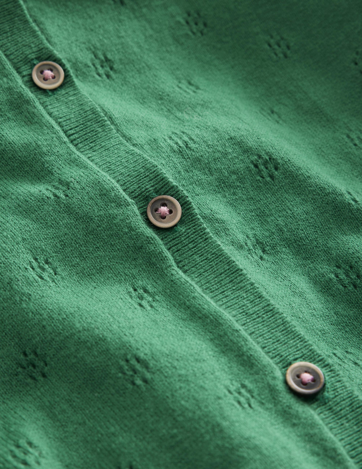 Cotton Cashmere Cardigan-Shady Glade - Image 3