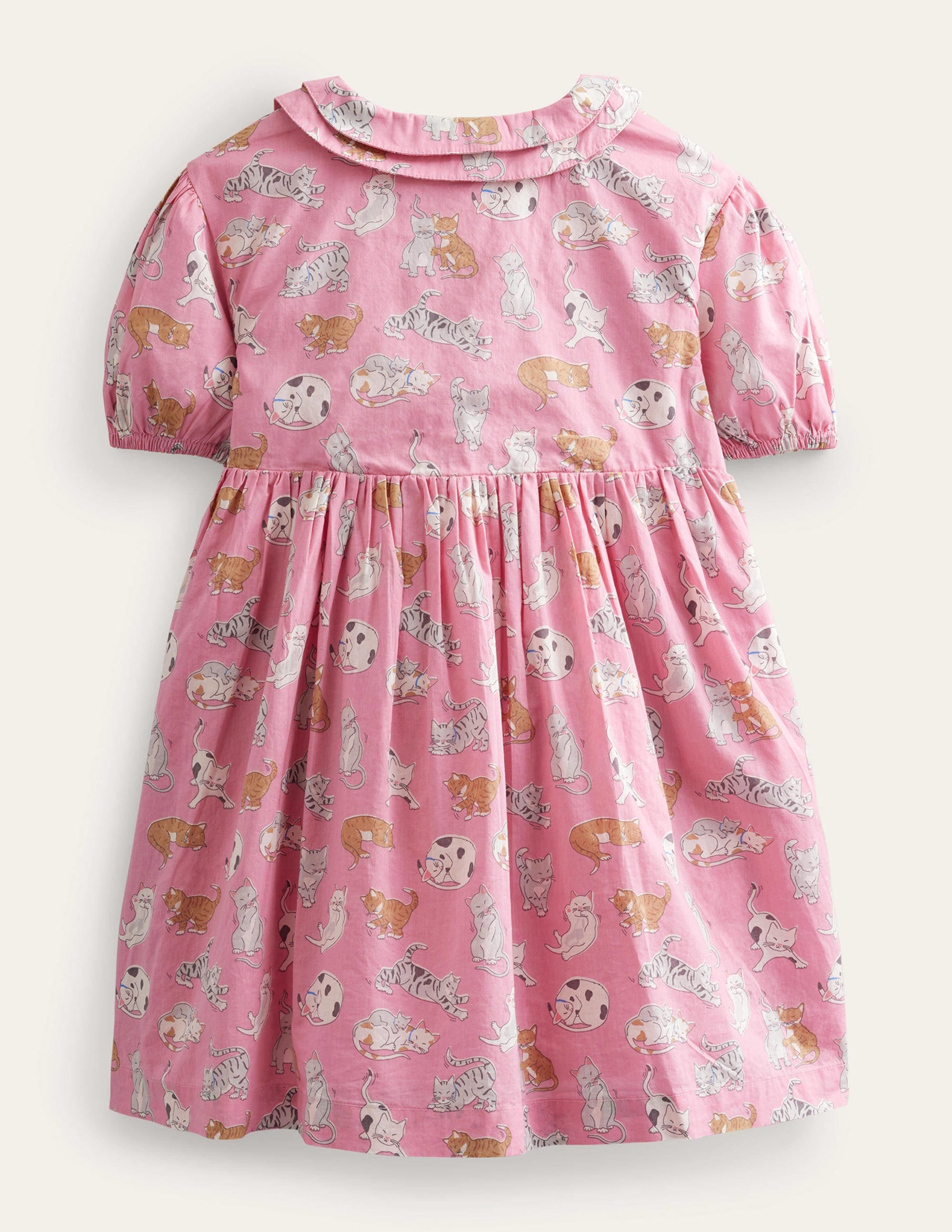 Printed Tea Dress-Formica Pink Cats - Image 2