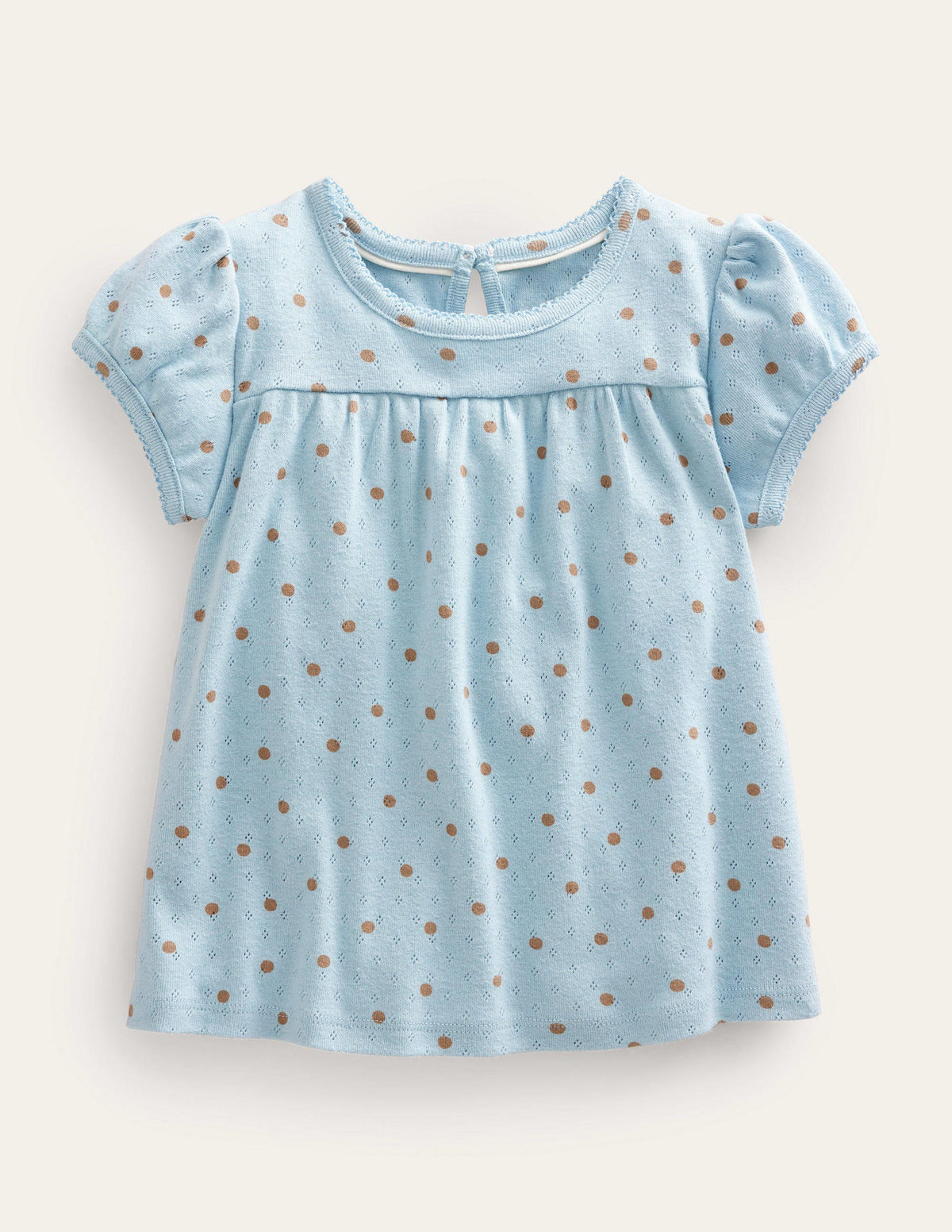 Pointelle Top-Surf Blue-1