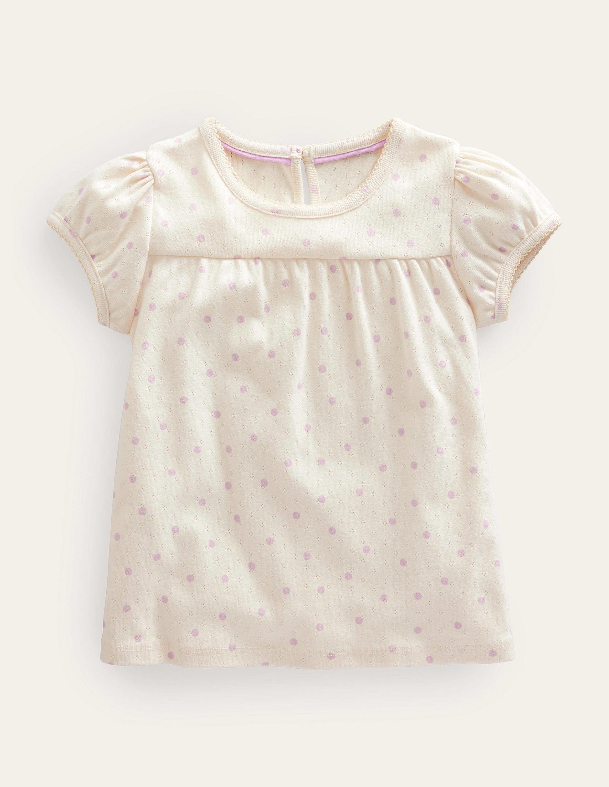 Pointelle Top-Ivory-1
