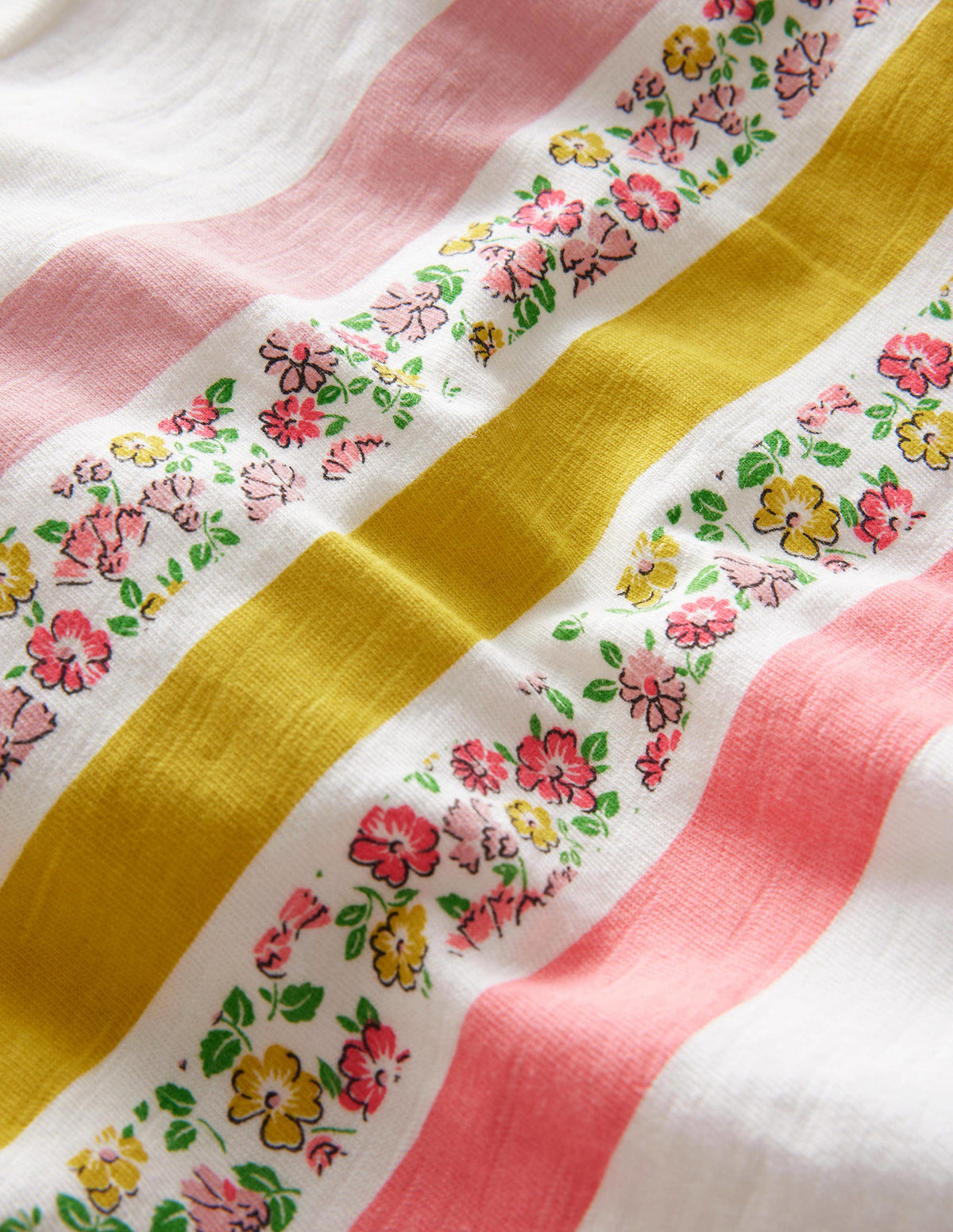 Relaxed T-shirt-Ivory Floral Stripe - Image 3