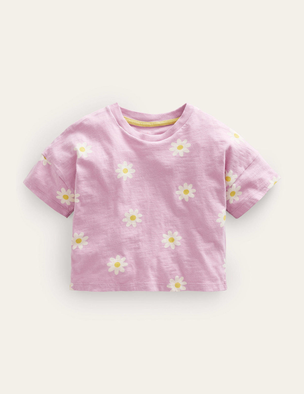 Relaxed T-shirt-Soft Lavender Daisies - Image 1