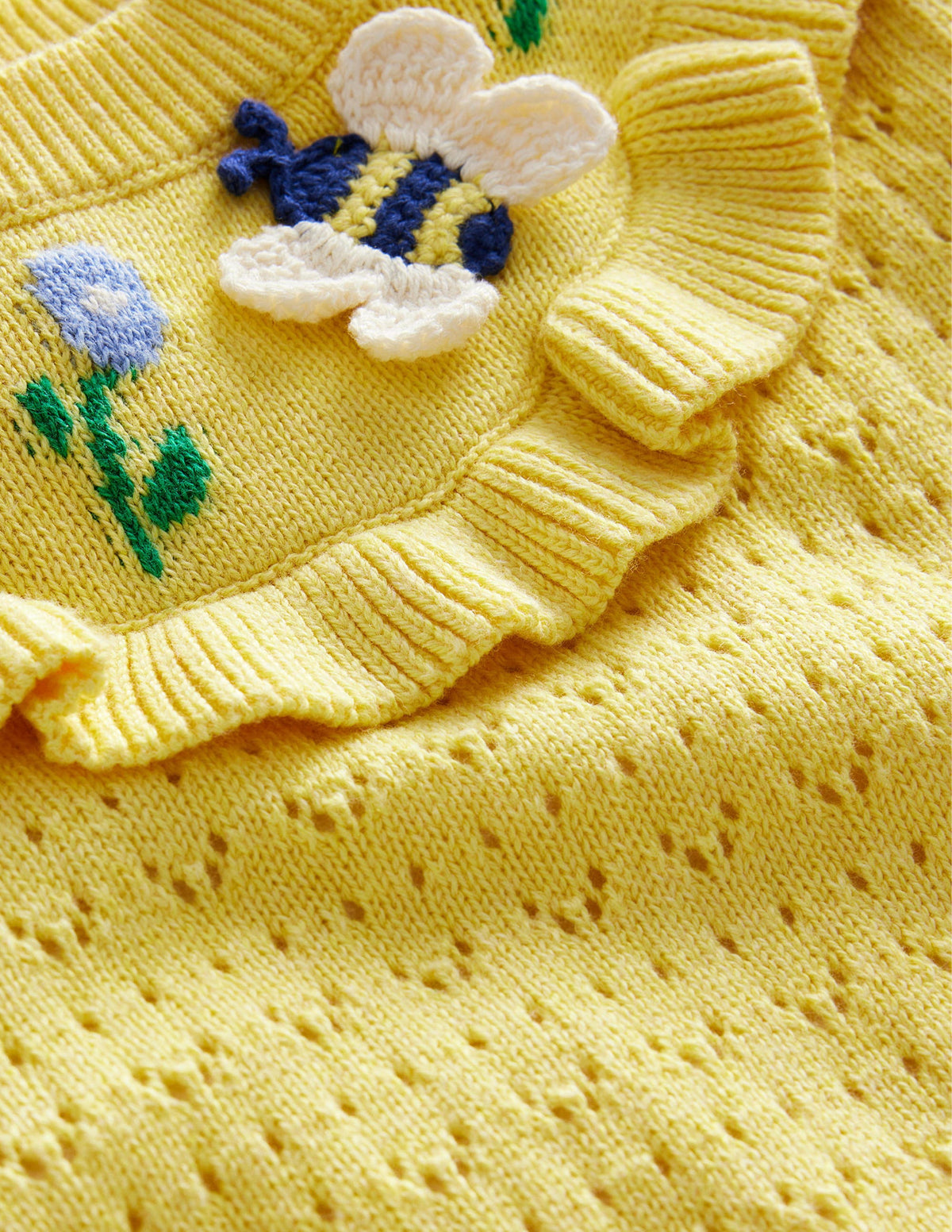 Pointelle Knit Top-Soft Lemon-3
