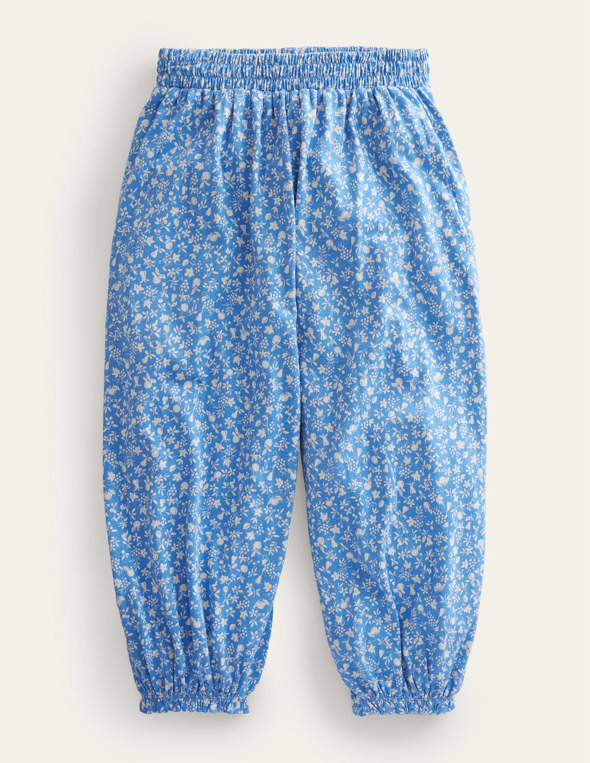 Jersey Harem Trousers-Penzance Blue Orchard - Image 1