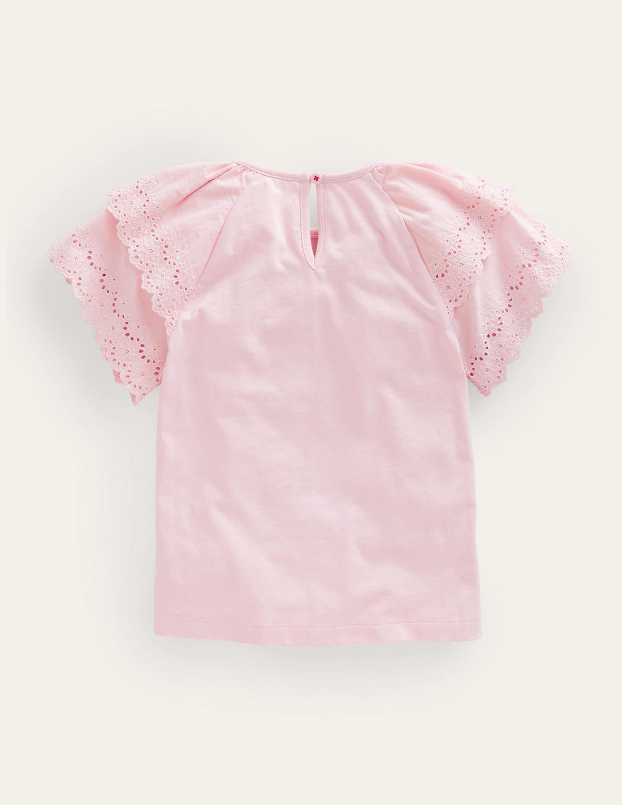 Broderie Mix T-shirt-Boto Pink - Image 2
