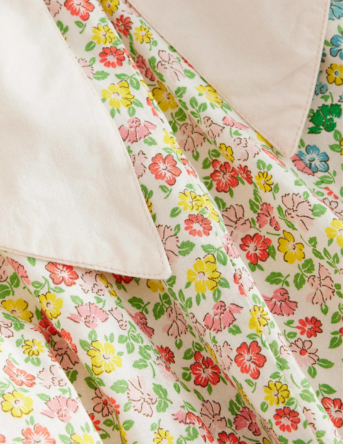 Full Skirt Bow Dress-Rainbow Hotchpotch Floral - Image 3