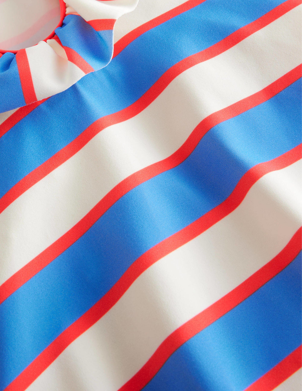 Frilly Swimsuit-Penzance Blue and Red Stripe - Image 3