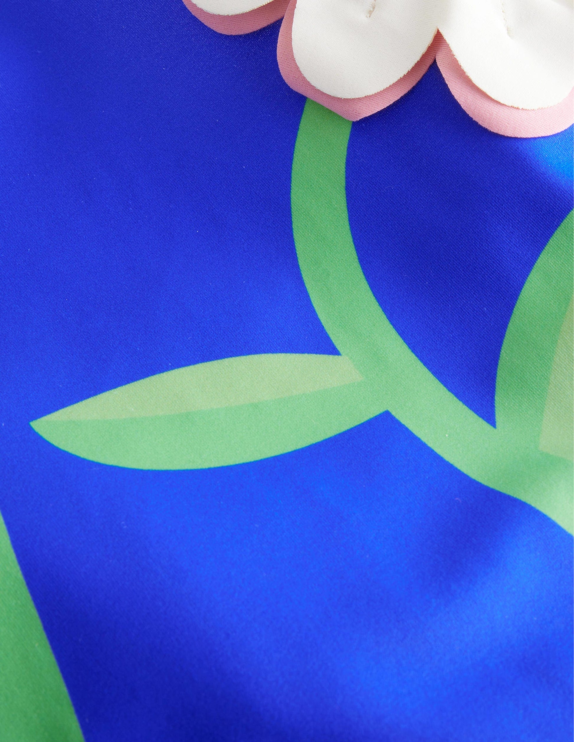 Cut-Out Flower Swimsuit-Cobalt Blue Flower-3