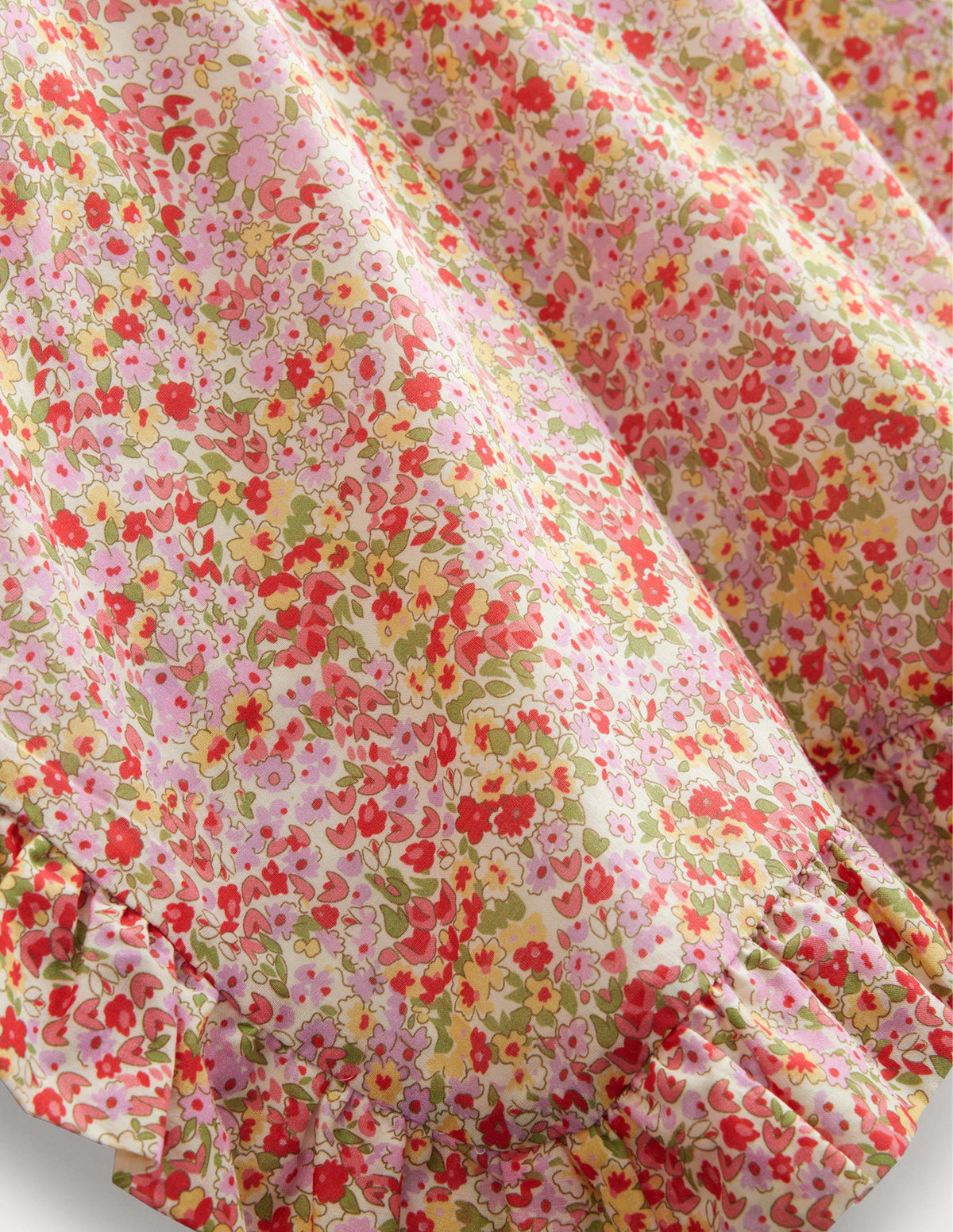Towelling Poncho Hoodie-Spring Time Floral-3