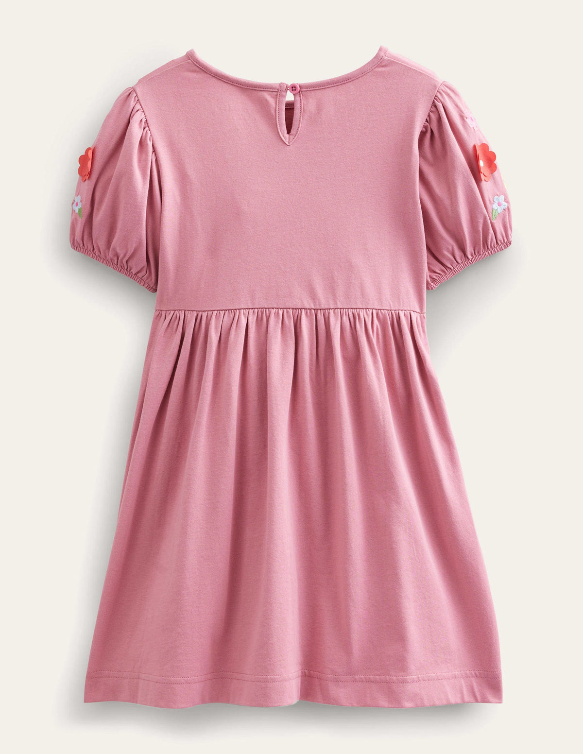 Jersey Appliqué Dress-Formica Pink Bunnies - Image 2