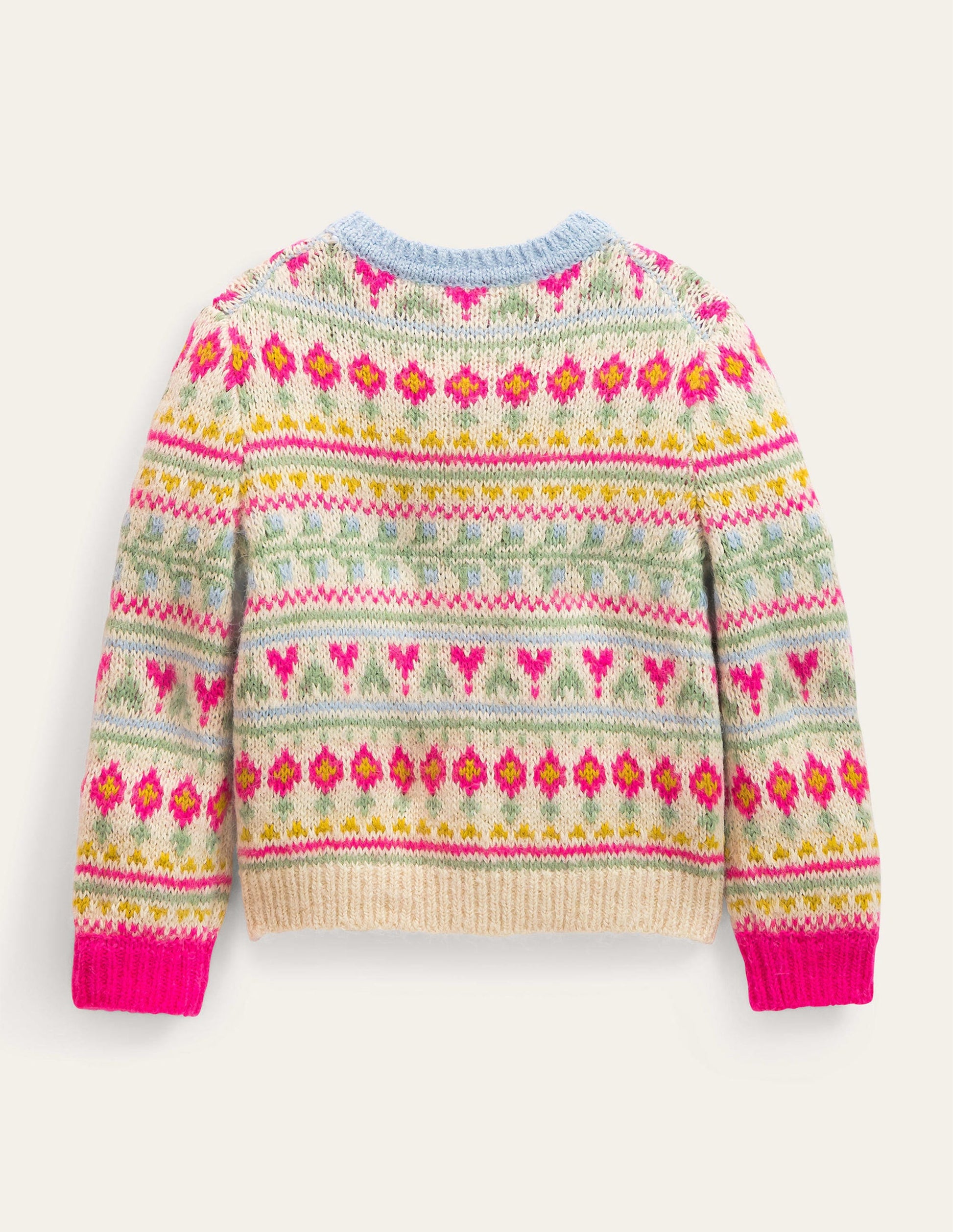 Oversized Fair Isle Cardigan-Multi-2