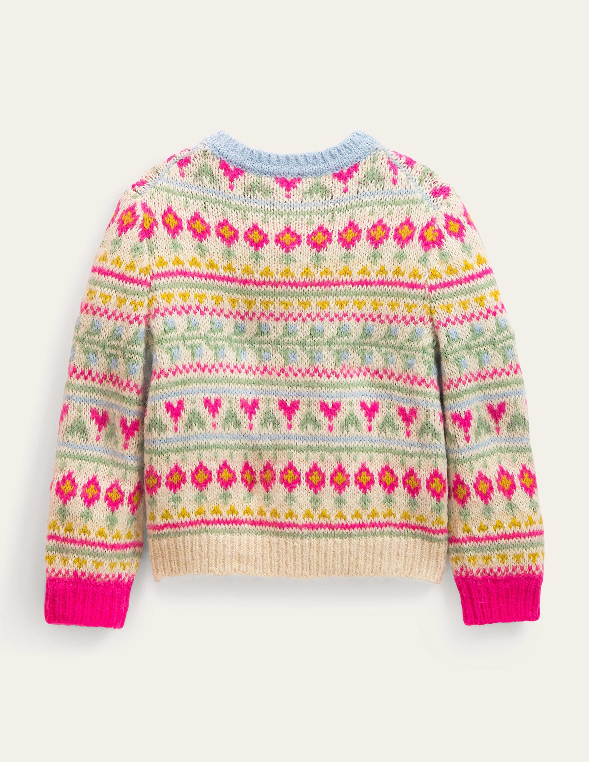 Oversized Fair Isle Cardigan-Multi - Image 2